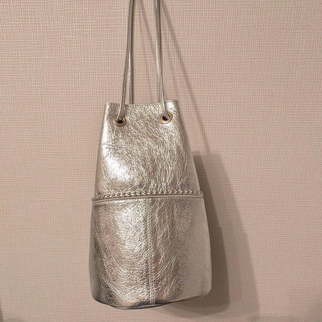 マルコマージ Marco Masi 　シルバースタッズショルダーバッグ