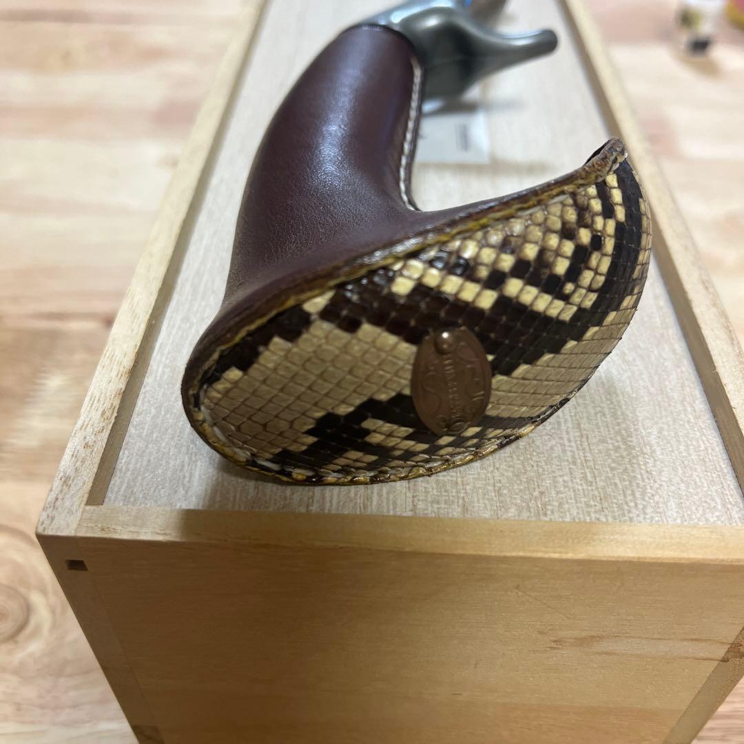 バスカヴィル　ブッチャーグリップ　革 トップウォーターロッドグリップ