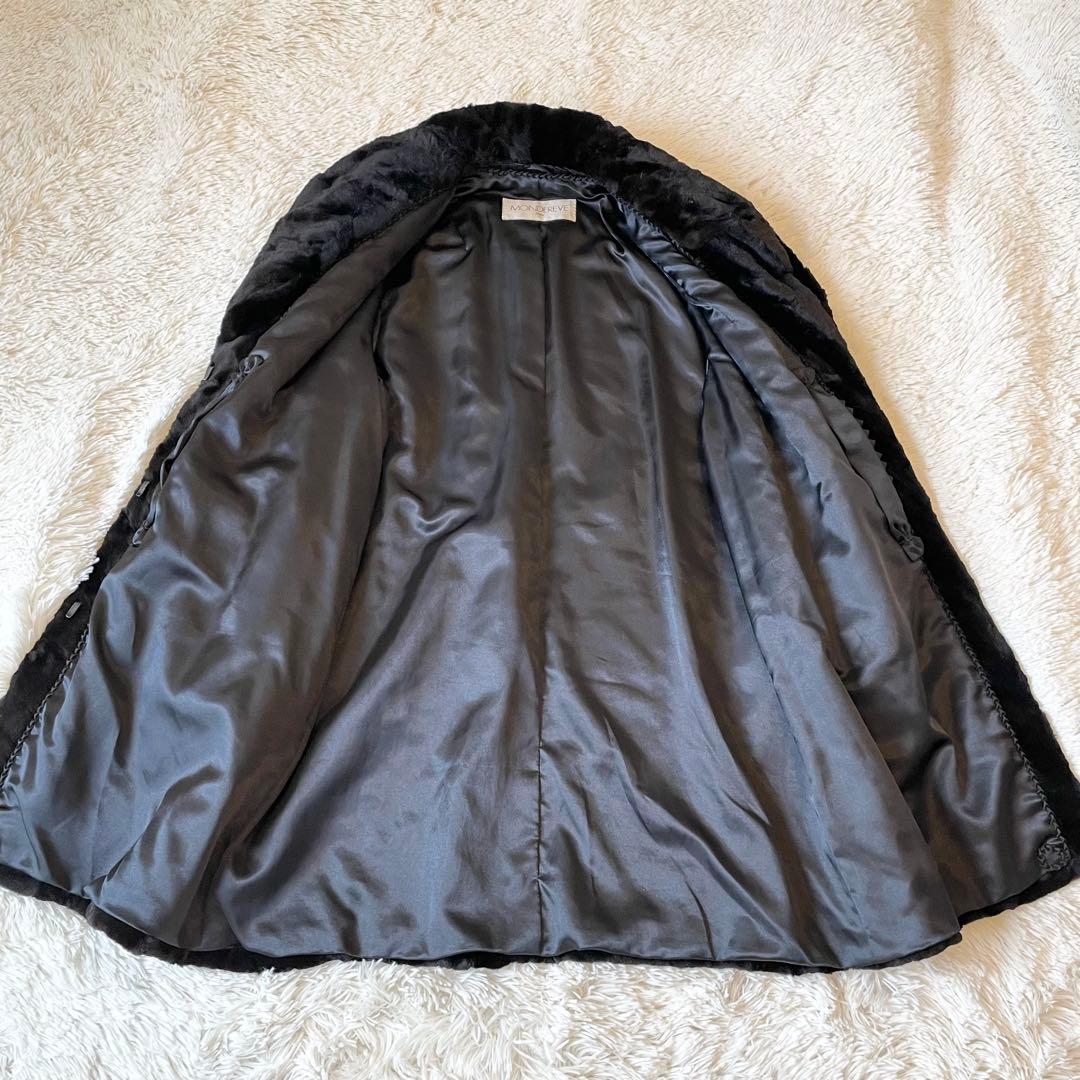 ジャケット・アウター Sheared Mink Long Coat Free Size Brown