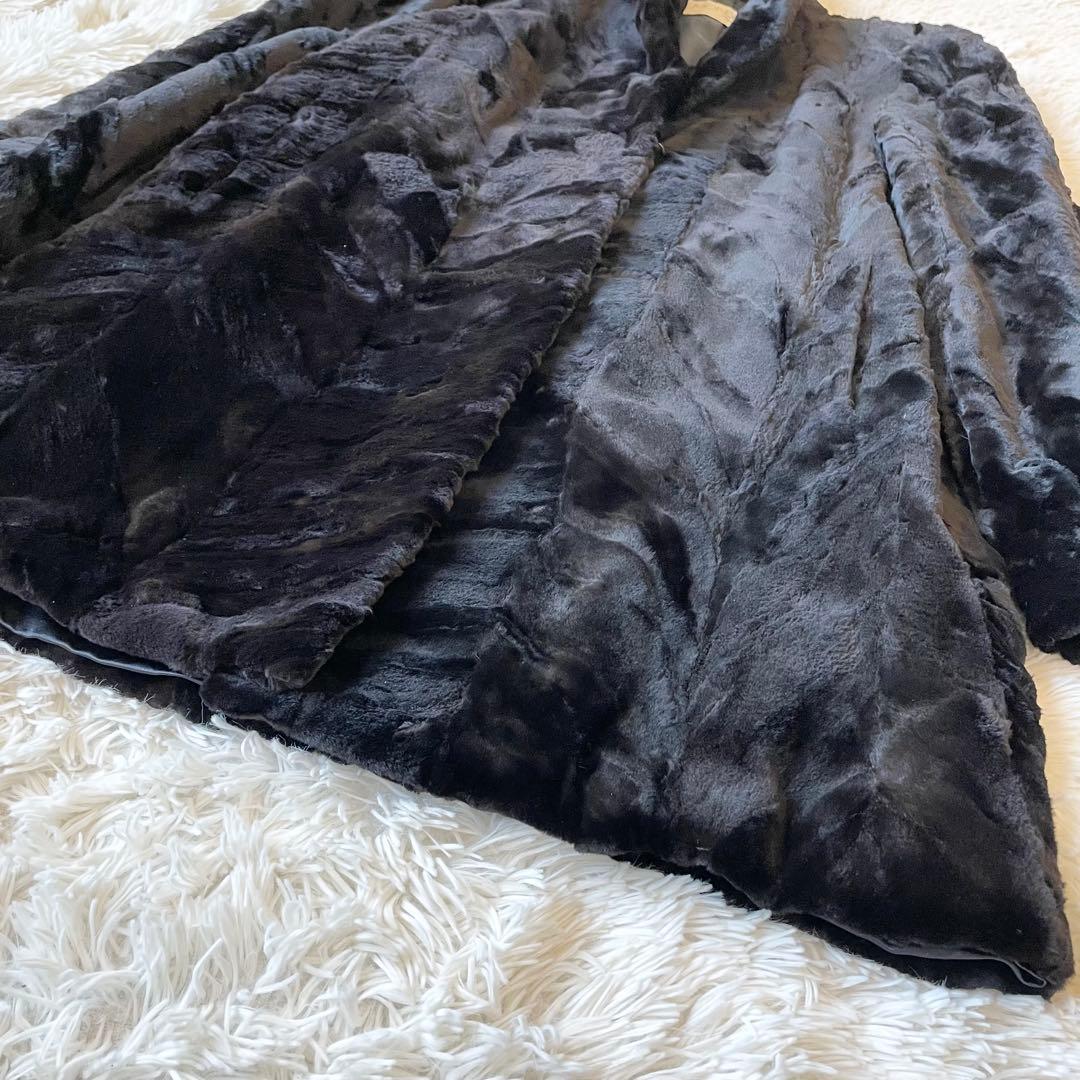 ジャケット・アウター Sheared Mink Long Coat Free Size Brown