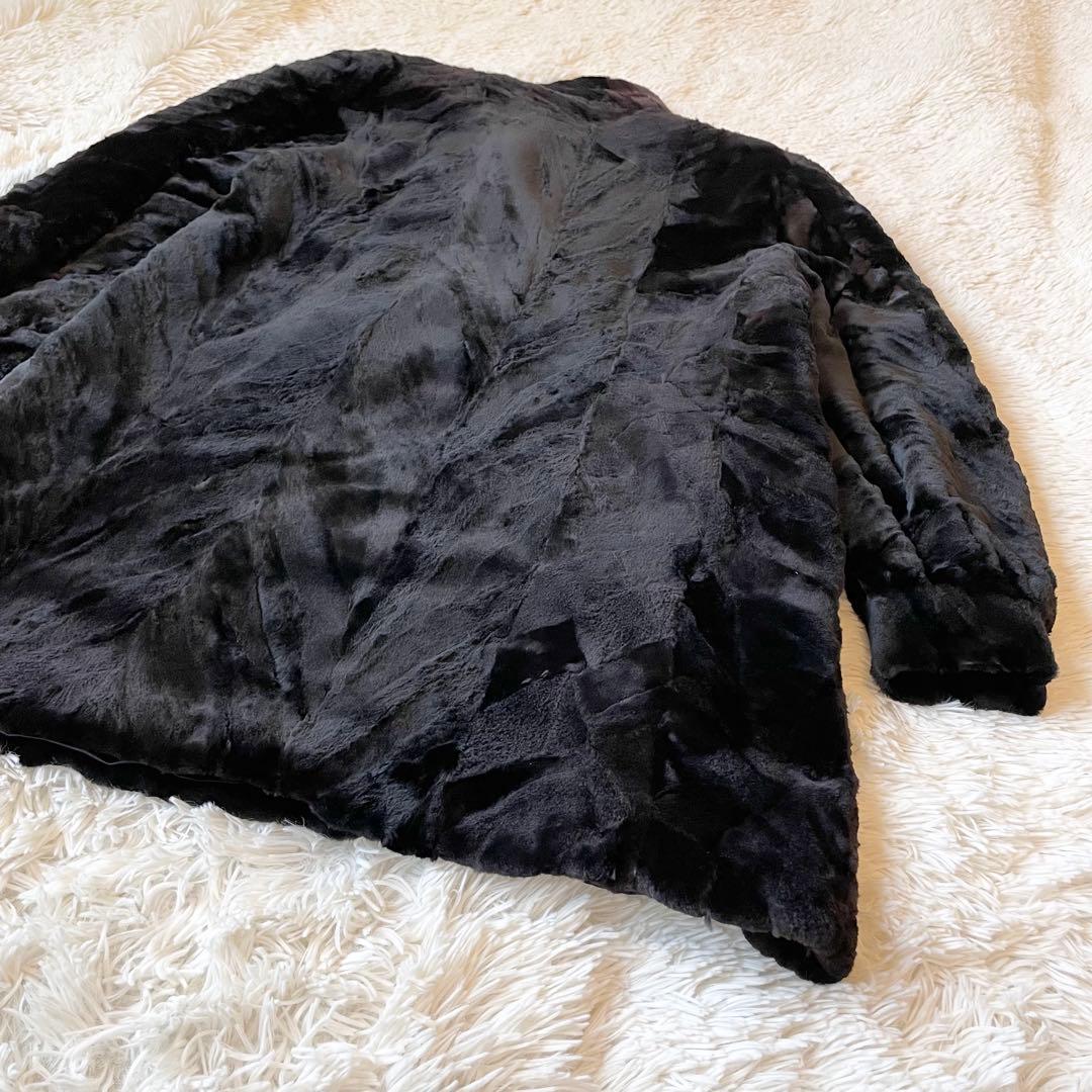 ジャケット・アウター Sheared Mink Long Coat Free Size Brown