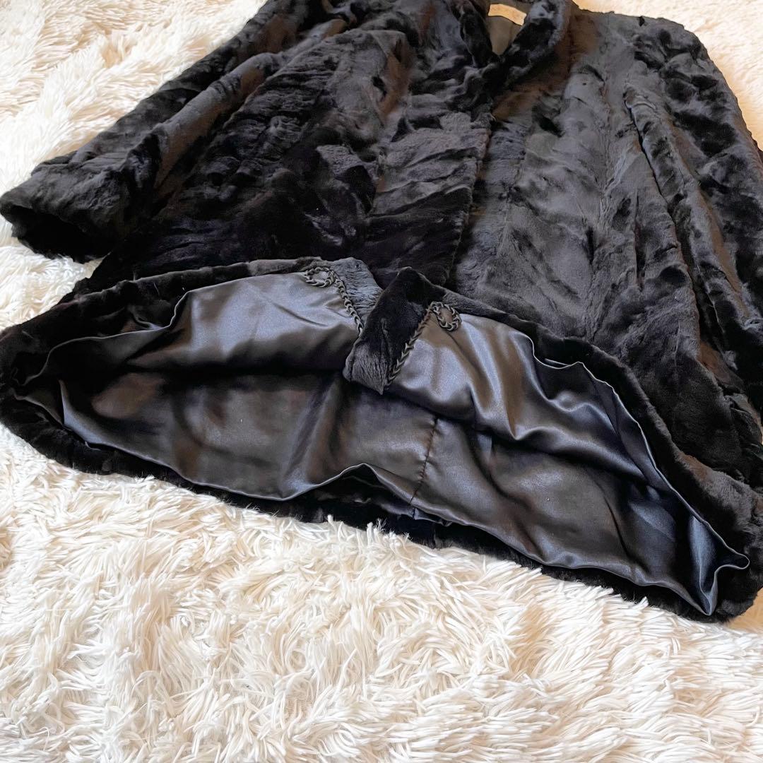 ジャケット・アウター Sheared Mink Long Coat Free Size Brown