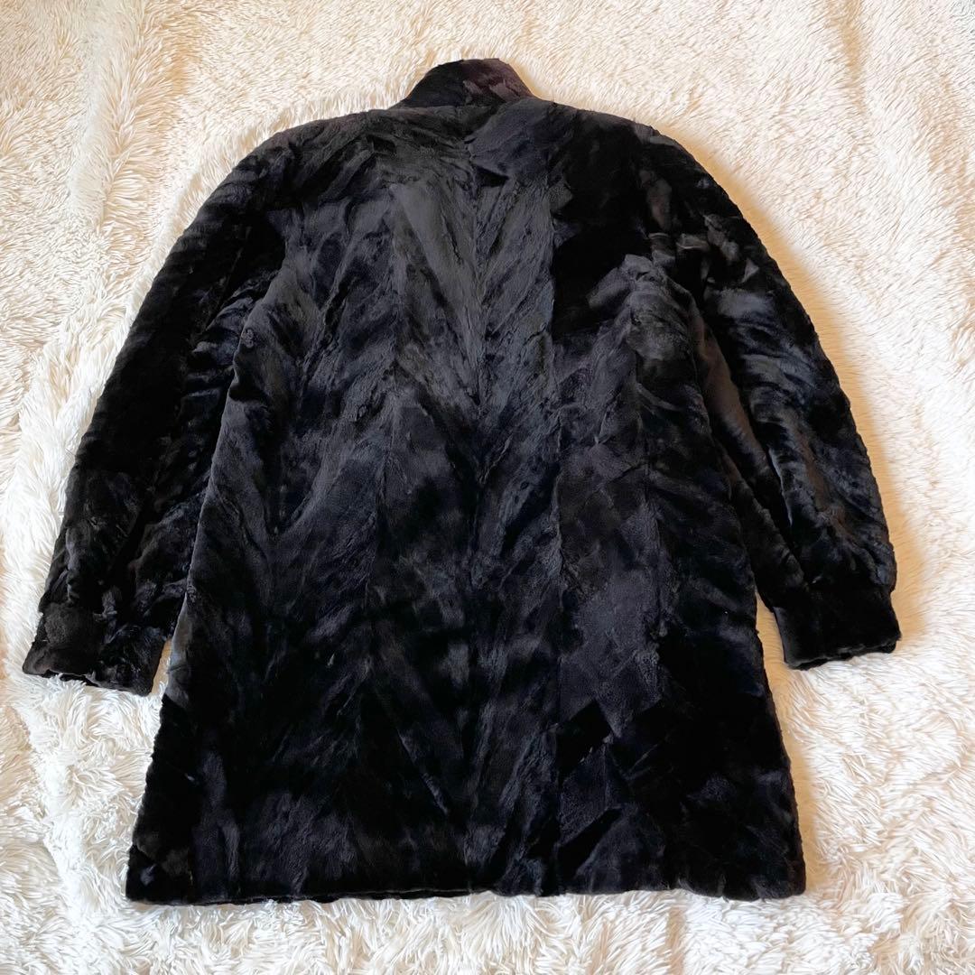 ジャケット・アウター Sheared Mink Long Coat Free Size Brown