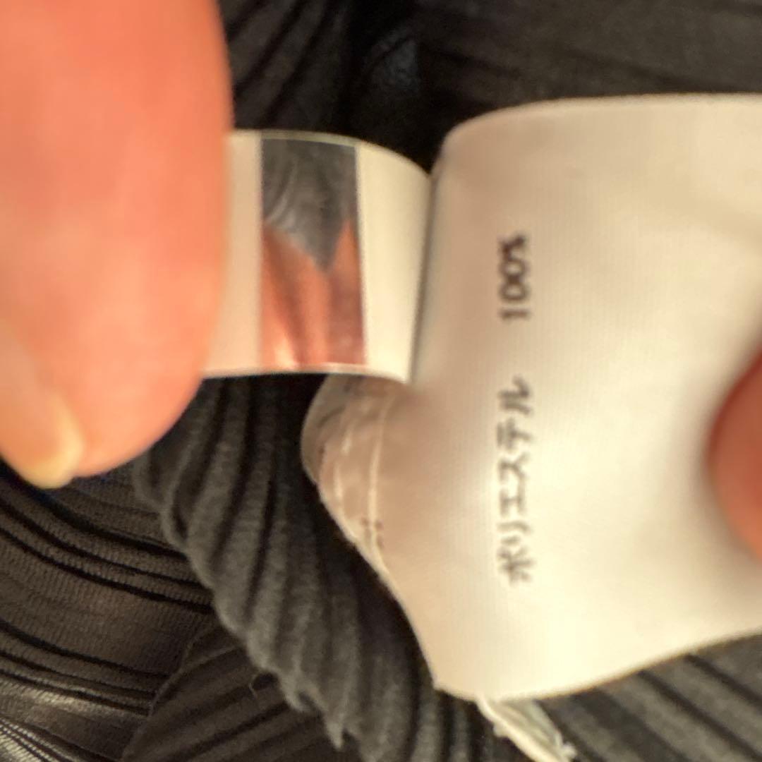 美品 イッセイミヤケ　プリーツ・プリーズ 黒 長袖カットソー