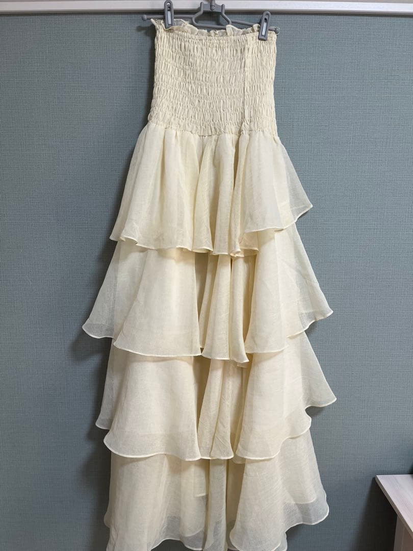 celon frilly tiered dress セロン アイボリー