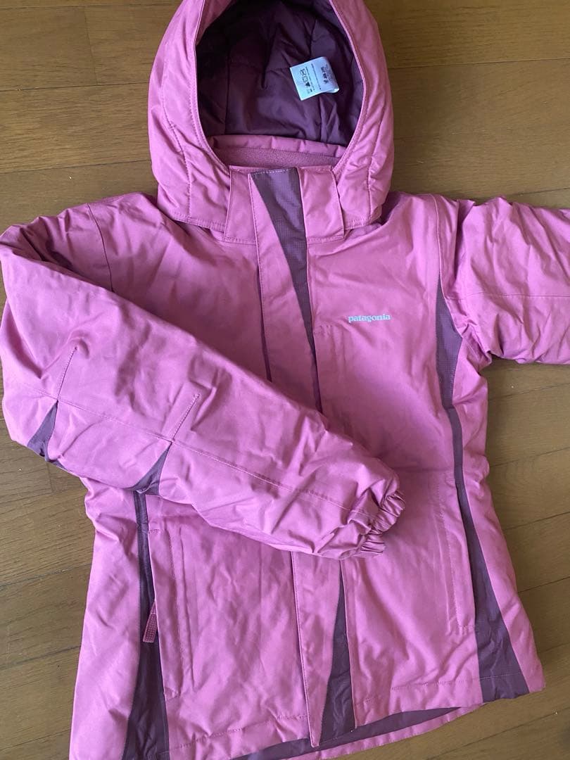 tmkmai様　Patagonia スキーウェア　kids mサイズ　ピンク