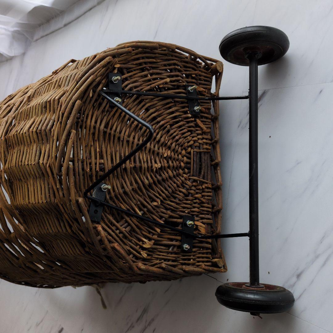 ☆アンティーク風ショッピングカート　バスケットカート/キャリー/かご