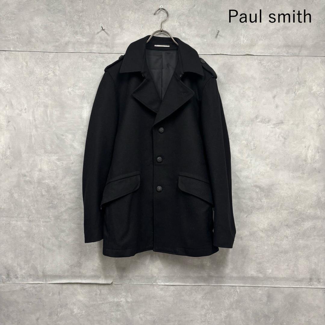 Paul smith ウールコート 装飾ボタン 通勤用 ビジネス N1655