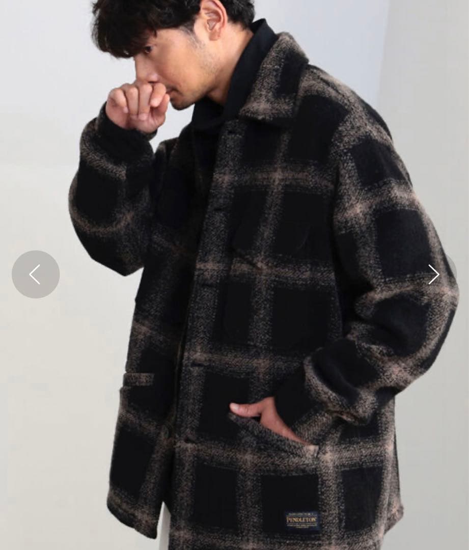 ペンドルトン PENDLETON BEAMS オンブレチェックウール ジャケット