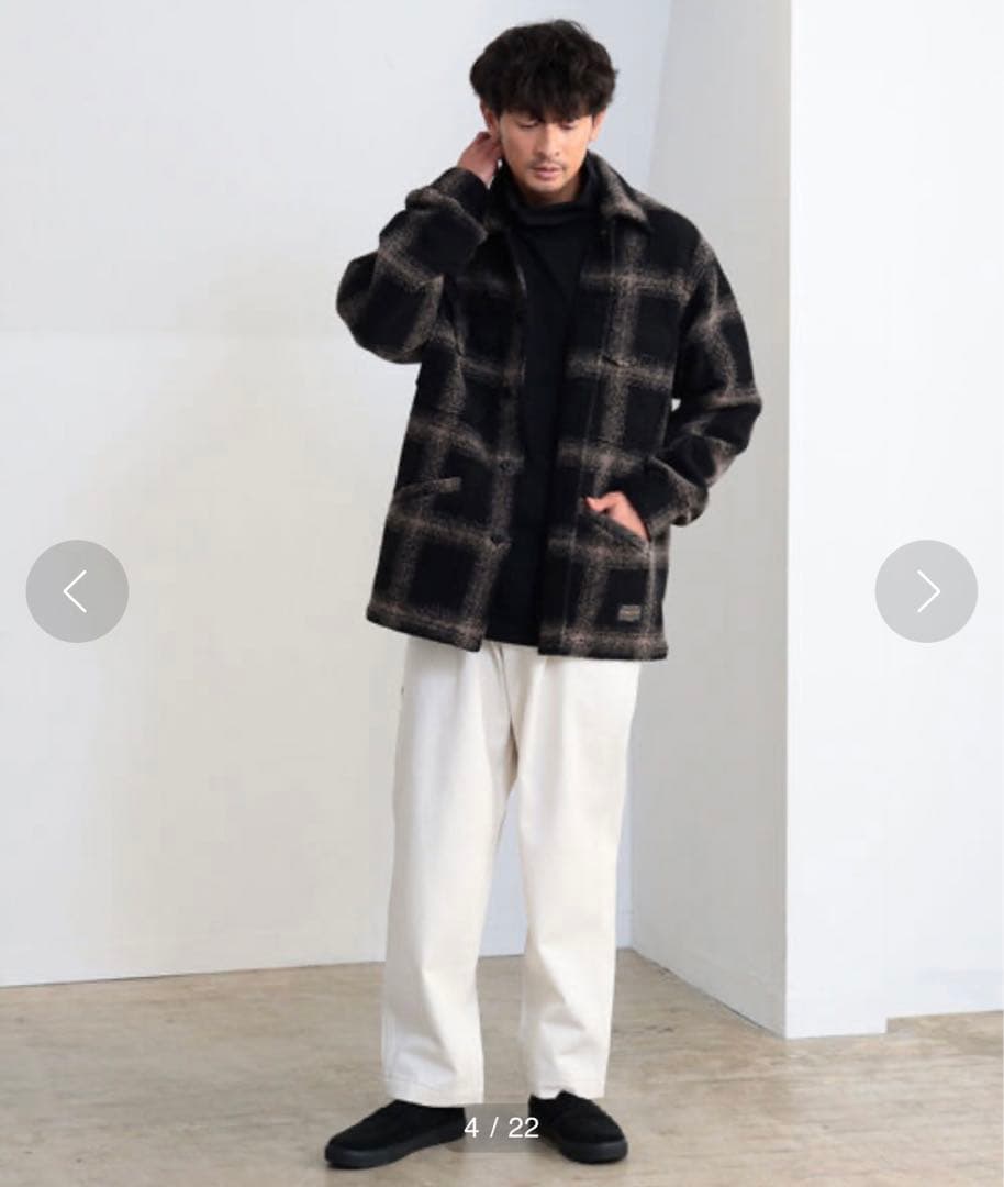 ペンドルトン PENDLETON BEAMS オンブレチェックウール ジャケット