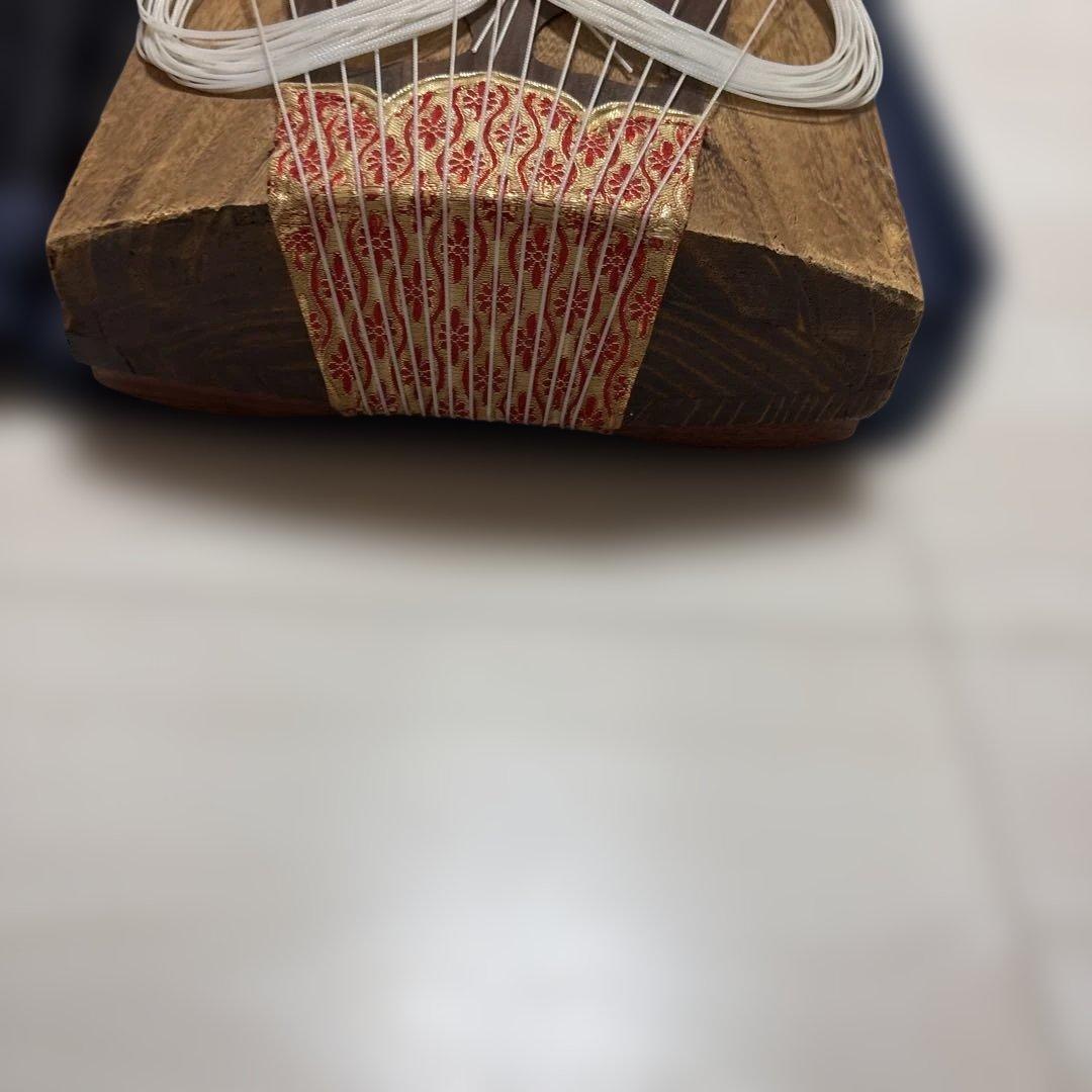 琴 13弦 すだれ彫 ケース付き 和楽器 こと 練習用 美品