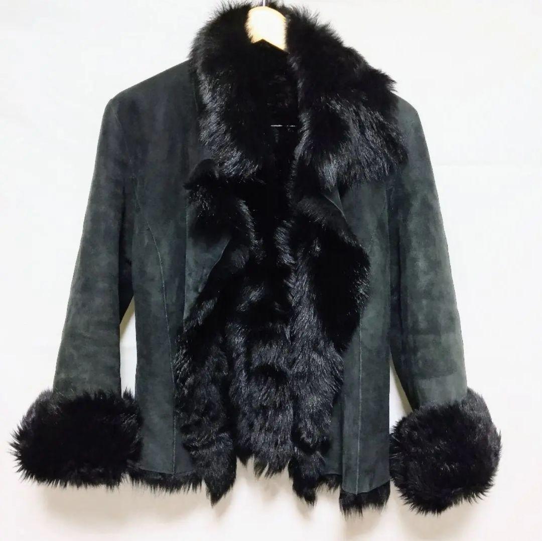 ノーベスパジオ NOVESPAZIO リアル ムートン ファーコート 毛皮コート