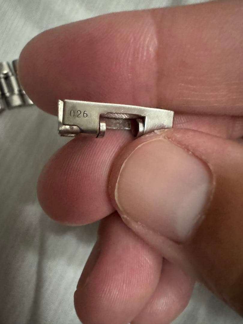 オメガ　純正　ステンレススチール メタルブレスレット 19mm