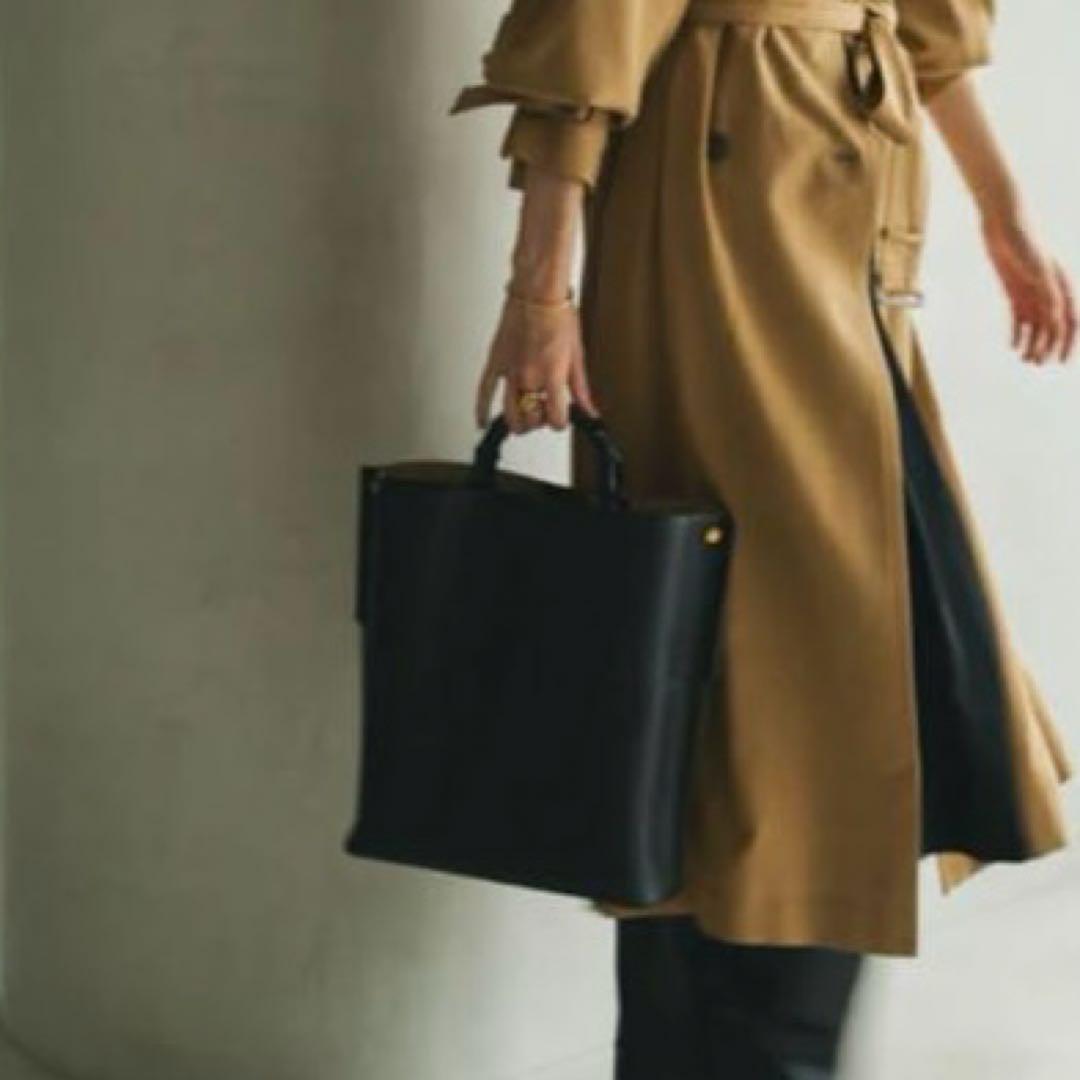 【美品】E’POR BAMBOO BAG Large 通勤　A4対応　2way