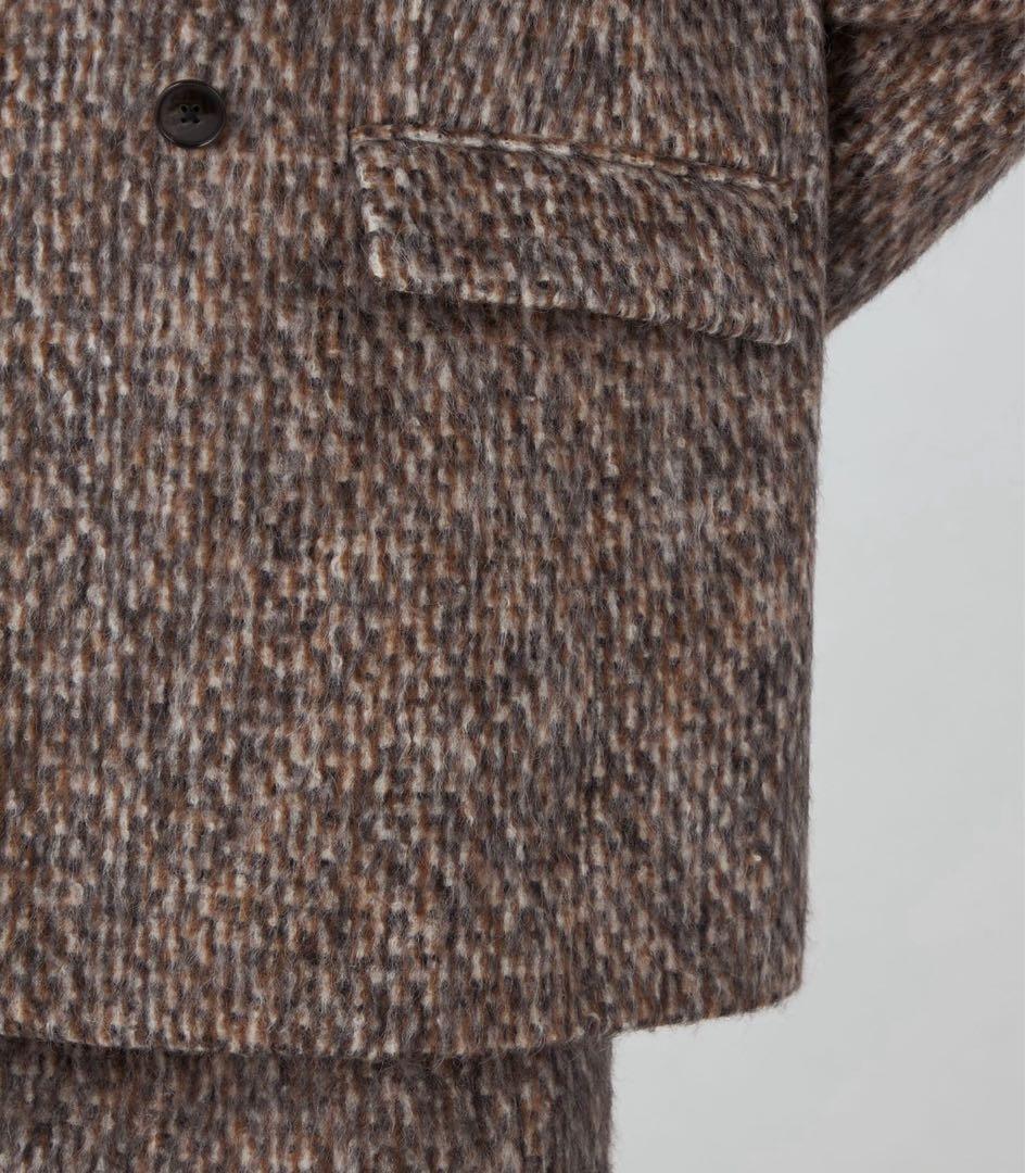 新品　タグ付き　macpheeモヘヤミックスシャギー ダブルブレストジャケット