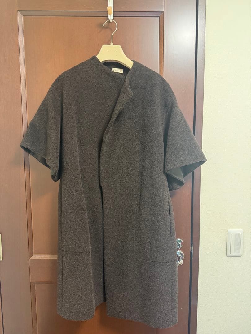 HERMES ダークブラウン ロングコート