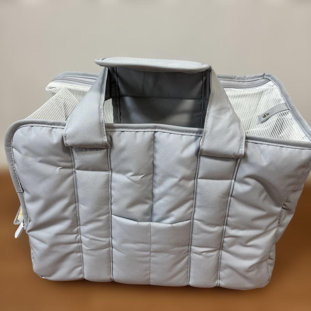 ジェラート ピケ　CAT&DOG ミニサイズキャリーバッグ　ブルー