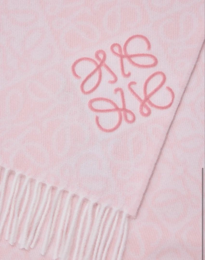 LOEWE ロエベ　マフラー　スカーフ　ピンク