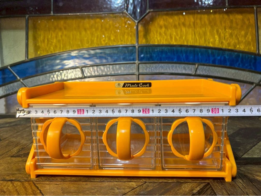 未使用 キッチンストッカー 調味料入 レトロポップ 昭和レトロ 当時物インテリア