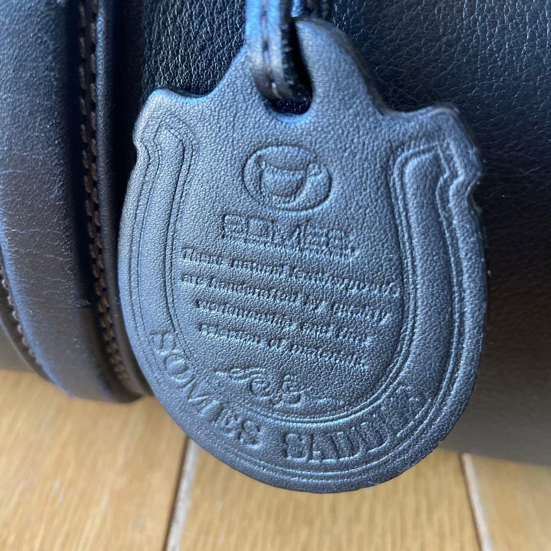 ソメスサドル　ブラックレザードラムバッグ