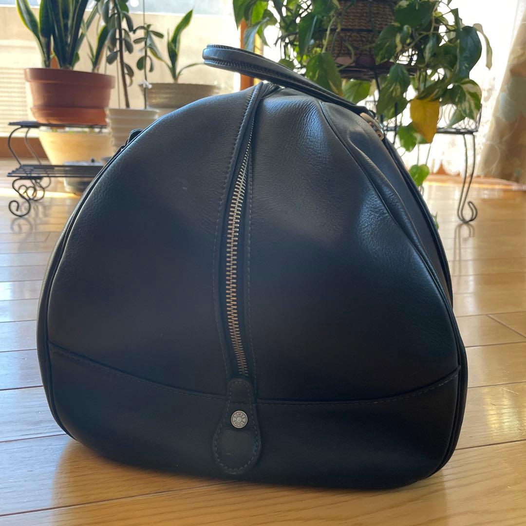 ソメスサドル　ブラックレザードラムバッグ