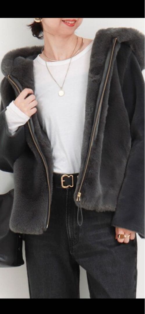 タイムセール　 NOLLEY'S エコファー×ムートンジャケット