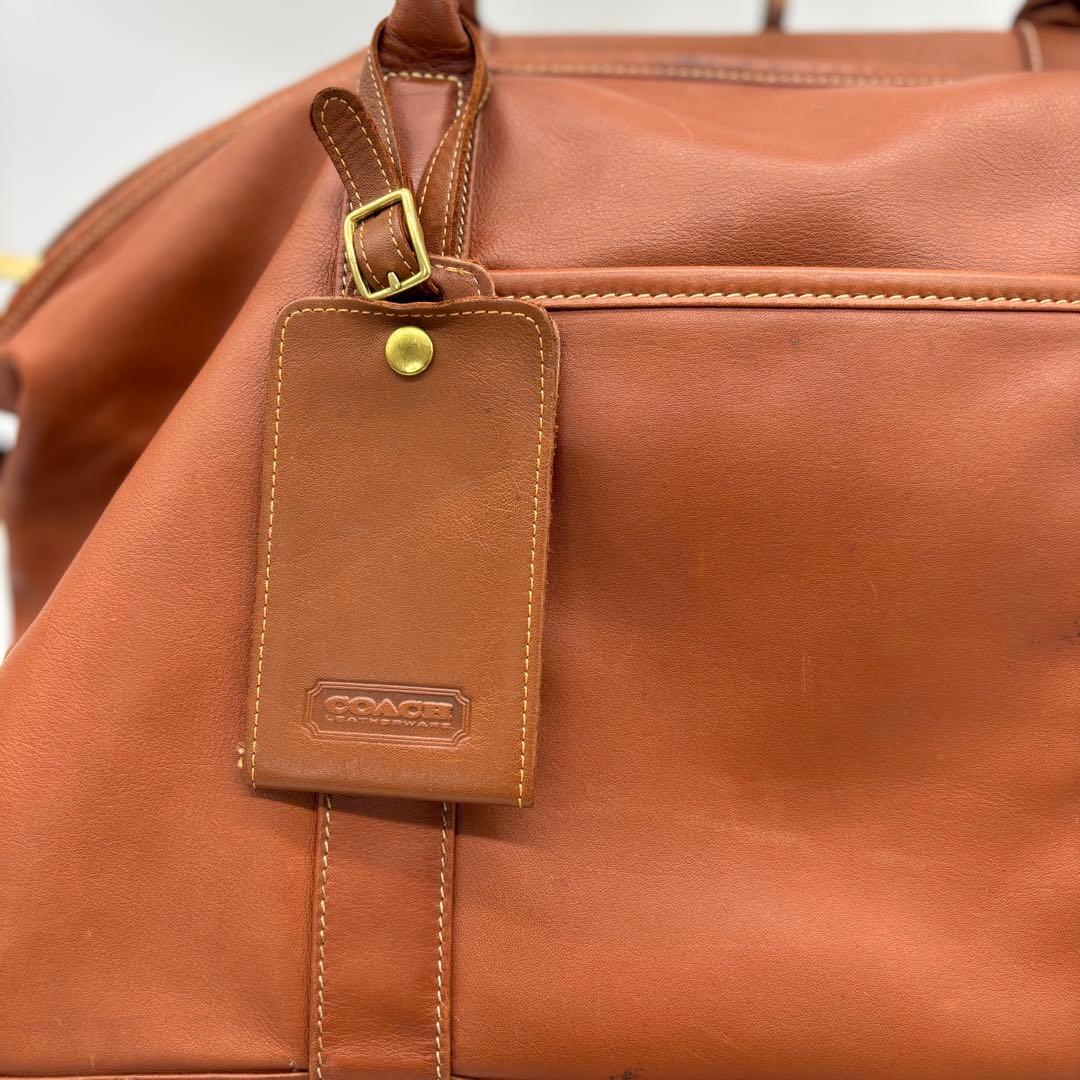 COACH コーチ 2WAY レザー ボストンバッグ 0502 南京錠 大容量