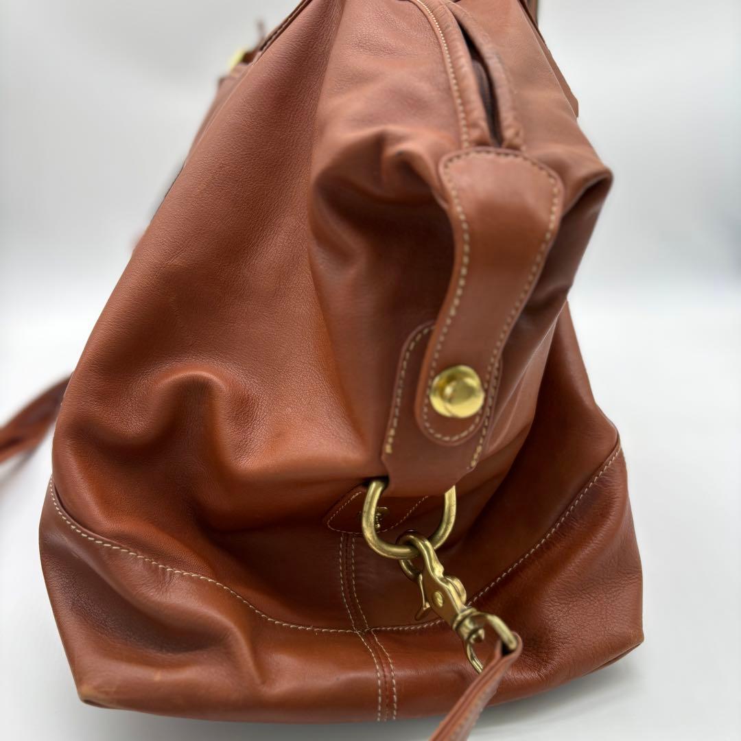 COACH コーチ 2WAY レザー ボストンバッグ 0502 南京錠 大容量