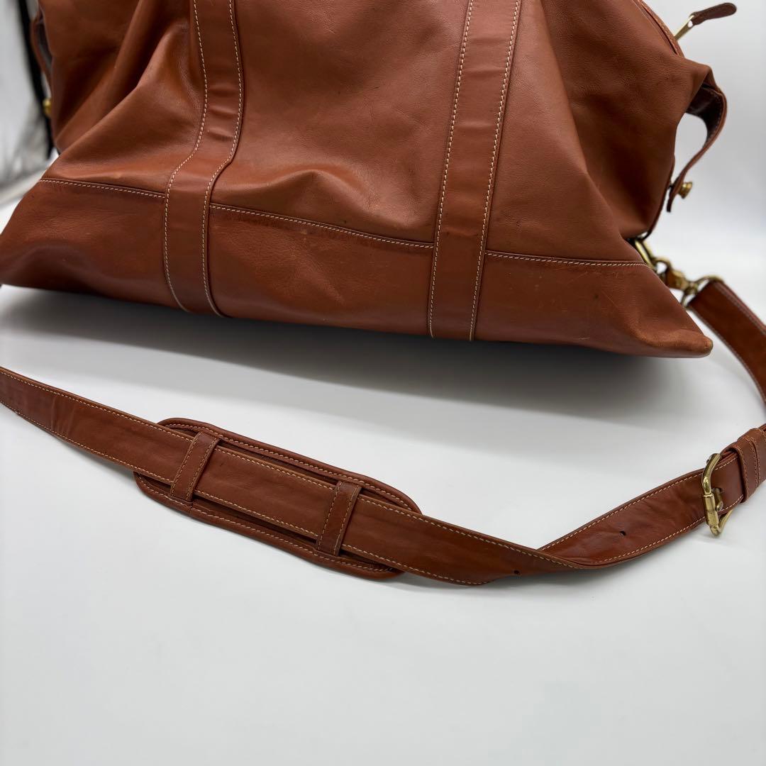 COACH コーチ 2WAY レザー ボストンバッグ 0502 南京錠 大容量