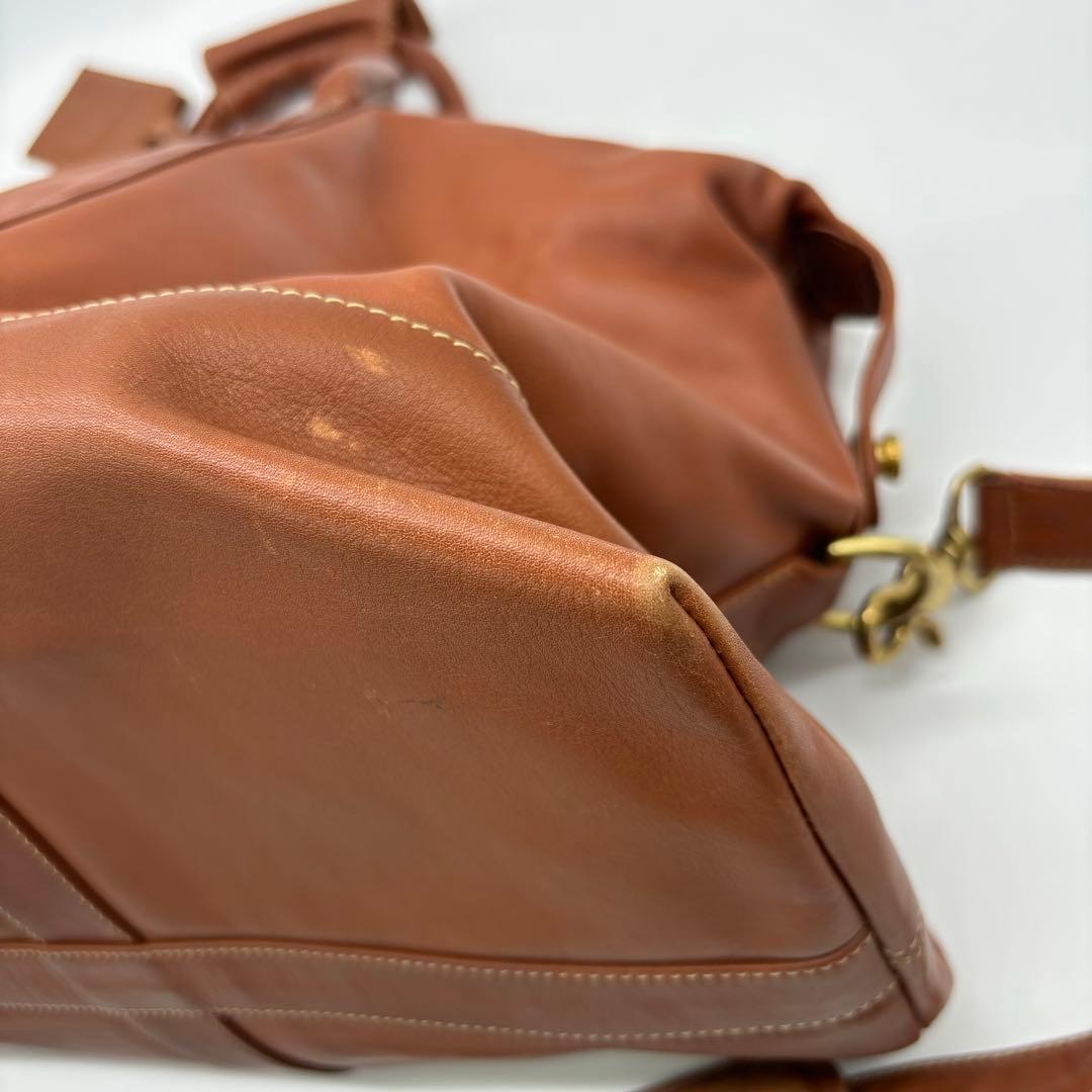 COACH コーチ 2WAY レザー ボストンバッグ 0502 南京錠 大容量