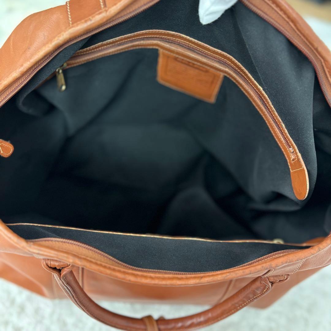 COACH コーチ 2WAY レザー ボストンバッグ 0502 南京錠 大容量