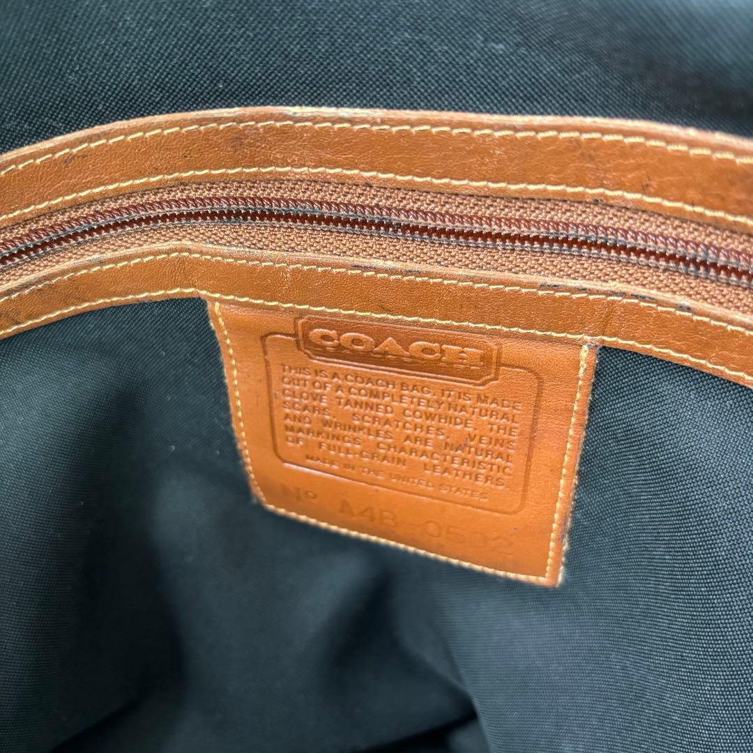 COACH コーチ 2WAY レザー ボストンバッグ 0502 南京錠 大容量