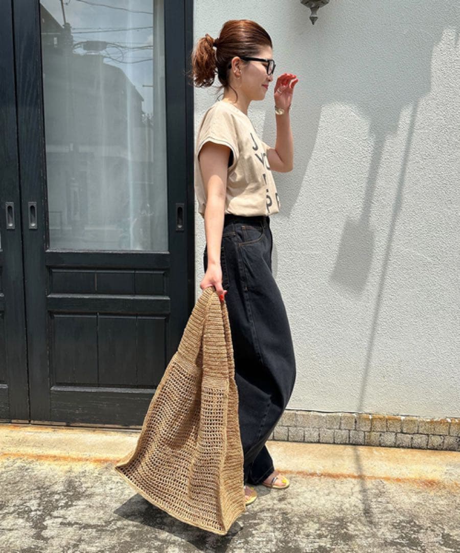 NOROノロ 【美品】SACHET BRISTOL ラフィアバッグ