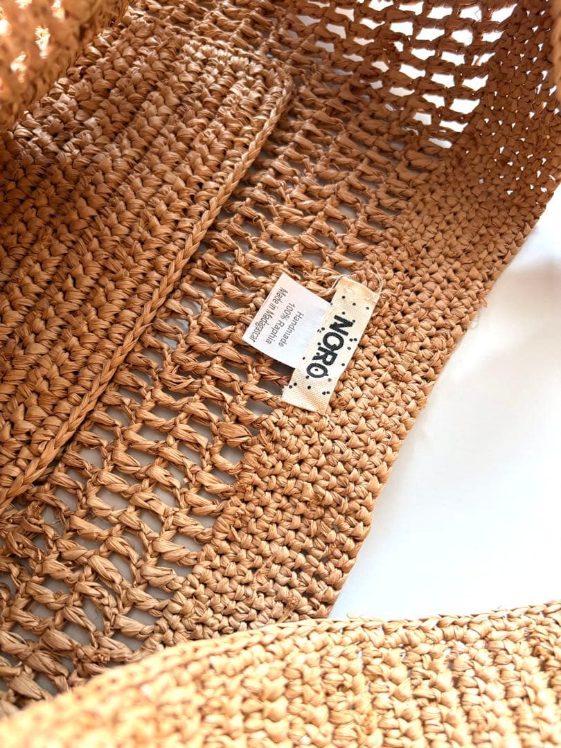 NOROノロ 【美品】SACHET BRISTOL ラフィアバッグ