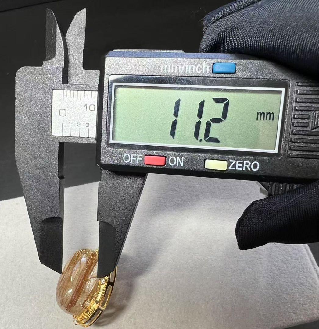 T*R様 A770 ゴールドルチルクォーツ ペンダントトップ（S925）