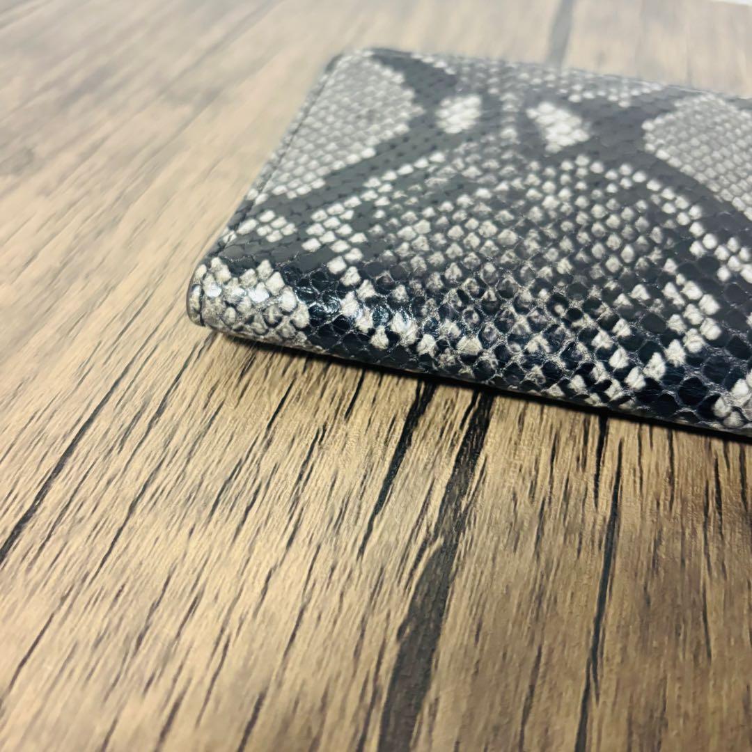 美品◎ アニヤハインドマーチ 長財布 パイソン柄 タッセル