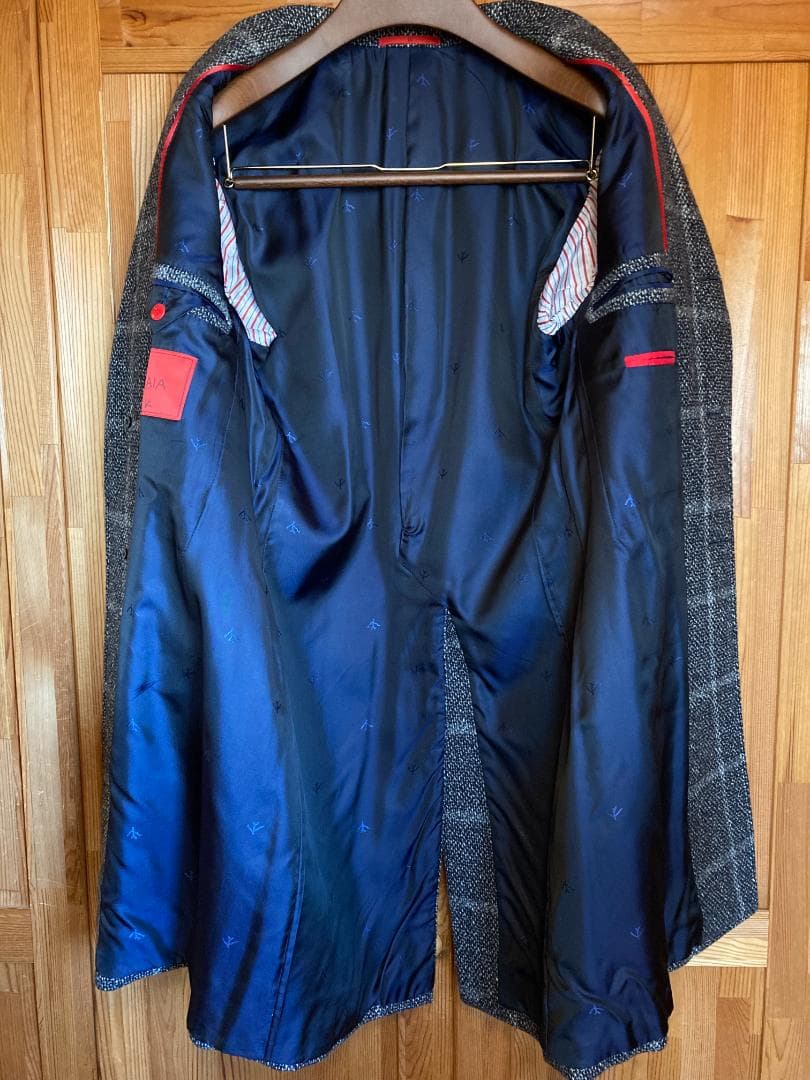 ISAIA ウールカシミヤキャメル チェスター コート 46 ROSS イザイア