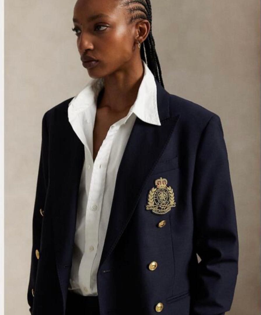 【タグ付き新品】ポロラルフローレン　ダブルブレステッドクレストブレザー