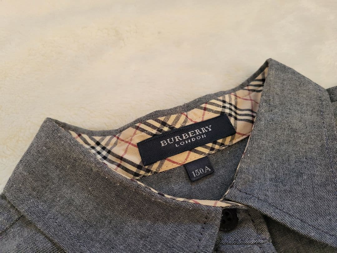 バーバリーロンドン ノバチェック 半袖ワンピース ベルト付き 150A