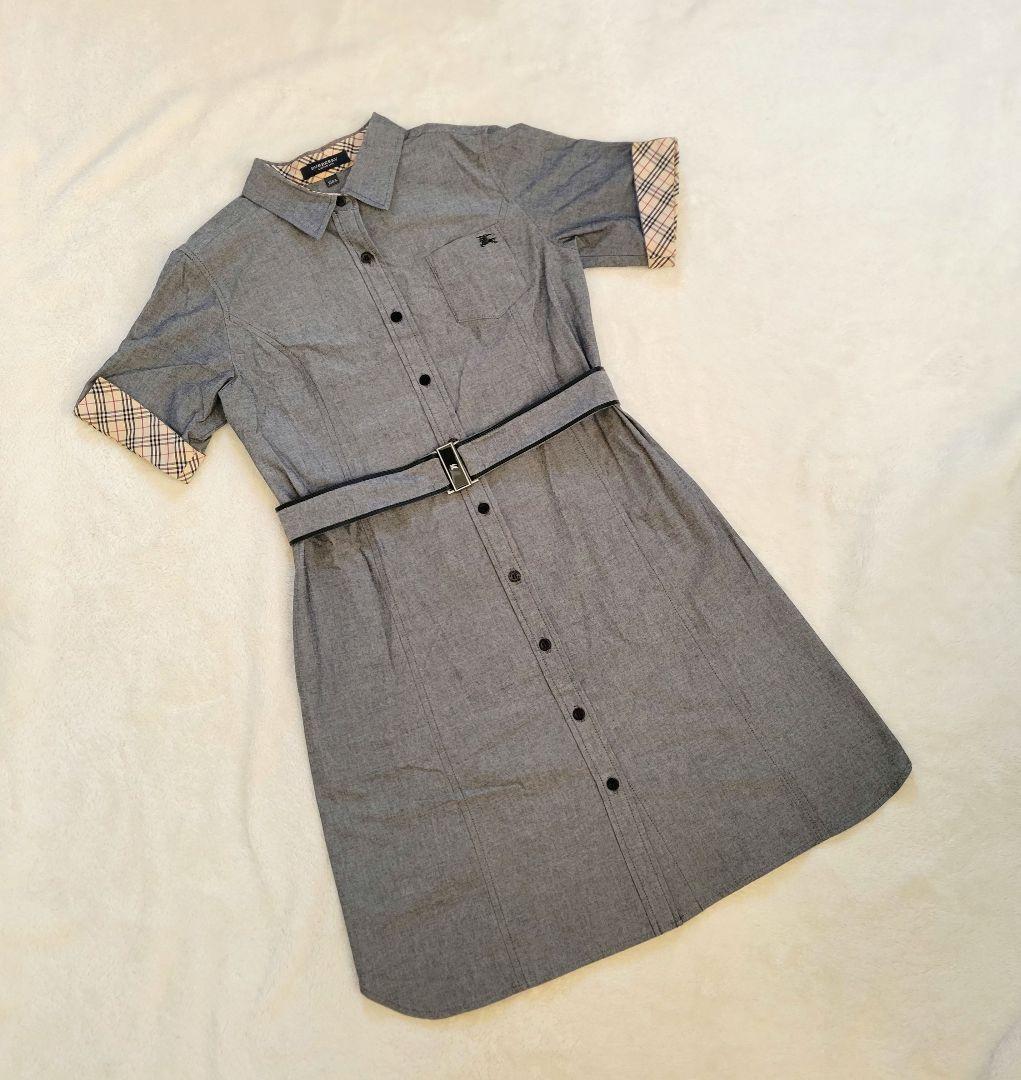 バーバリーロンドン ノバチェック 半袖ワンピース ベルト付き 150A