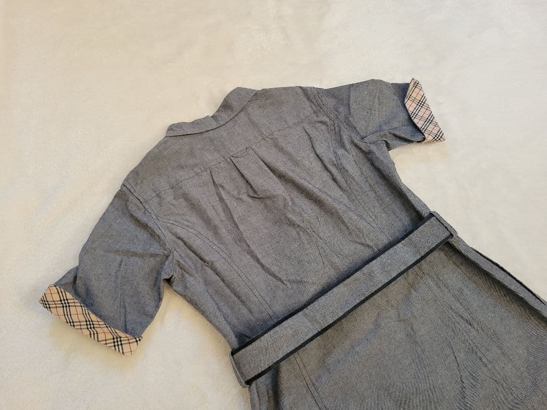 バーバリーロンドン ノバチェック 半袖ワンピース ベルト付き 150A