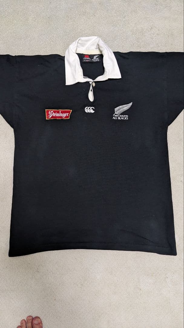 ニュージーランド オールブラックス ラガーシャツ M