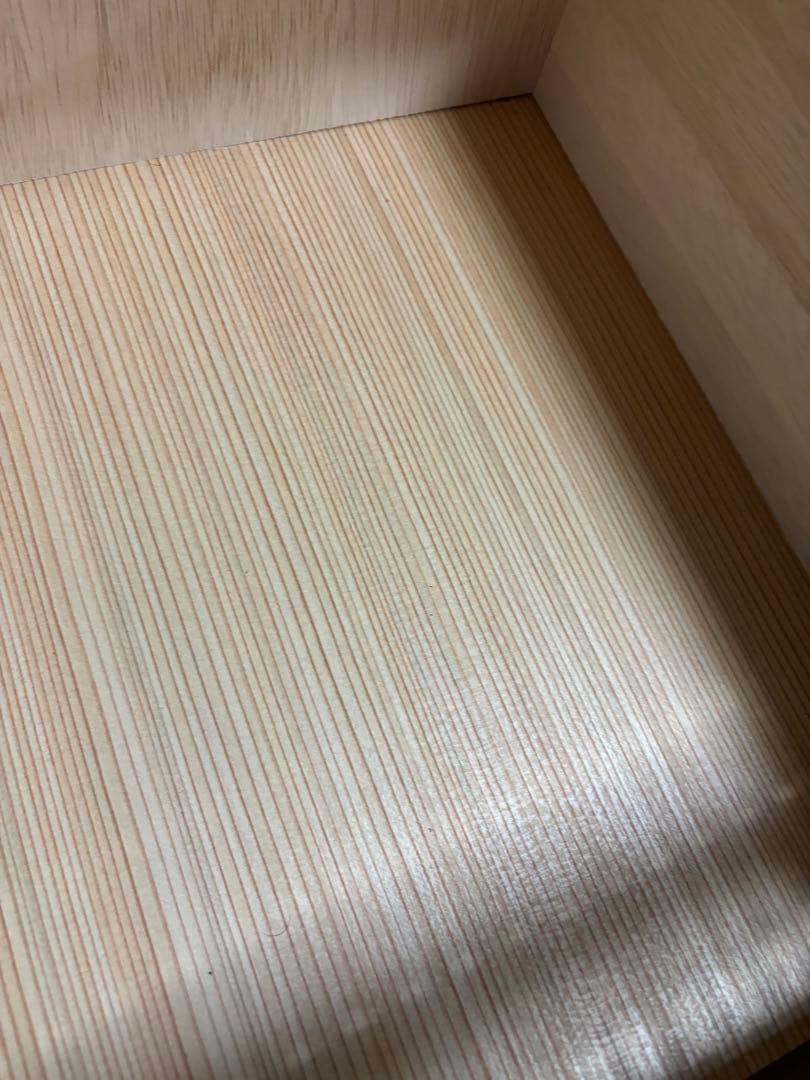 お値下げ中！！美品 チェッカーガラス　6段スリムチェスト