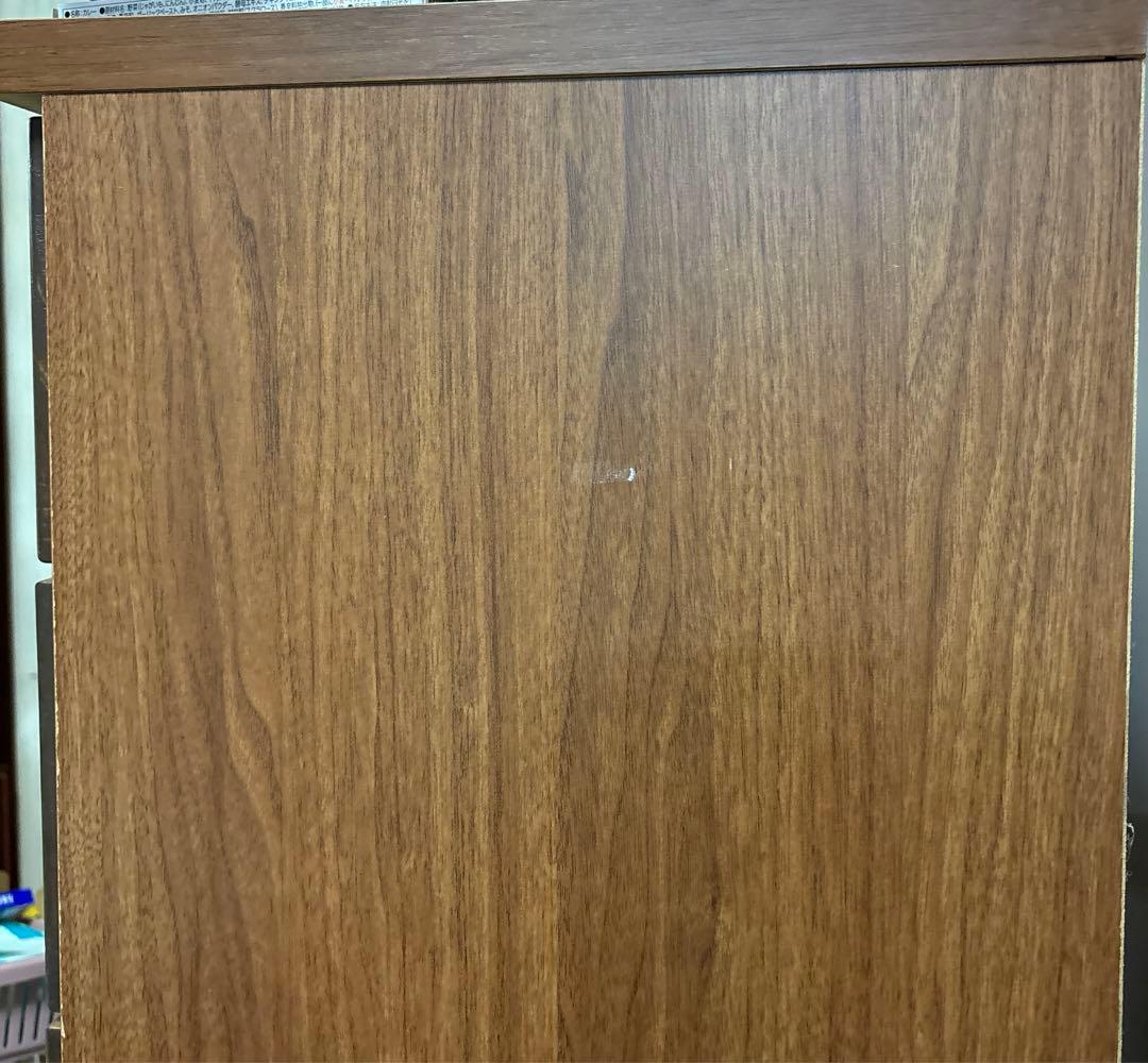 お値下げ中！！美品 チェッカーガラス　6段スリムチェスト