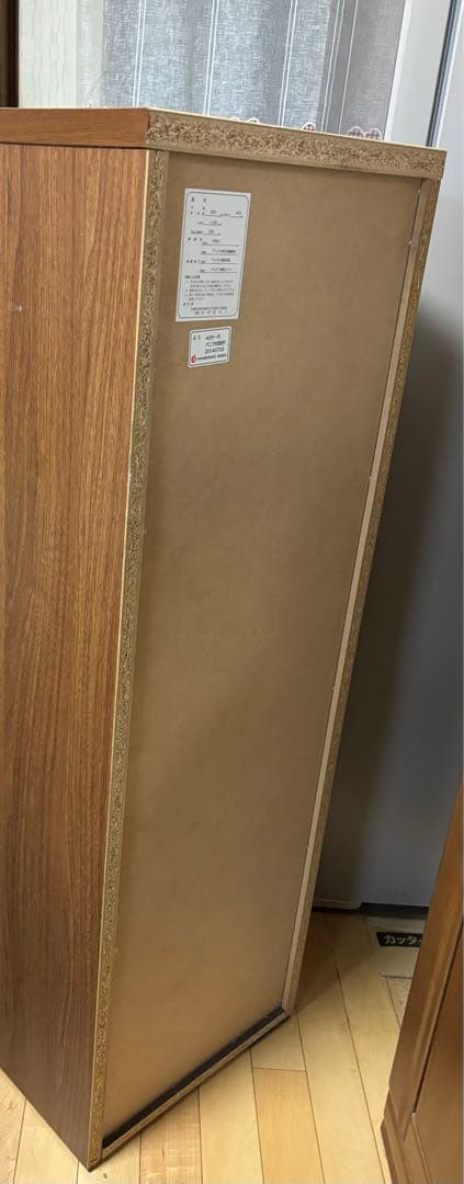 お値下げ中！！美品 チェッカーガラス　6段スリムチェスト