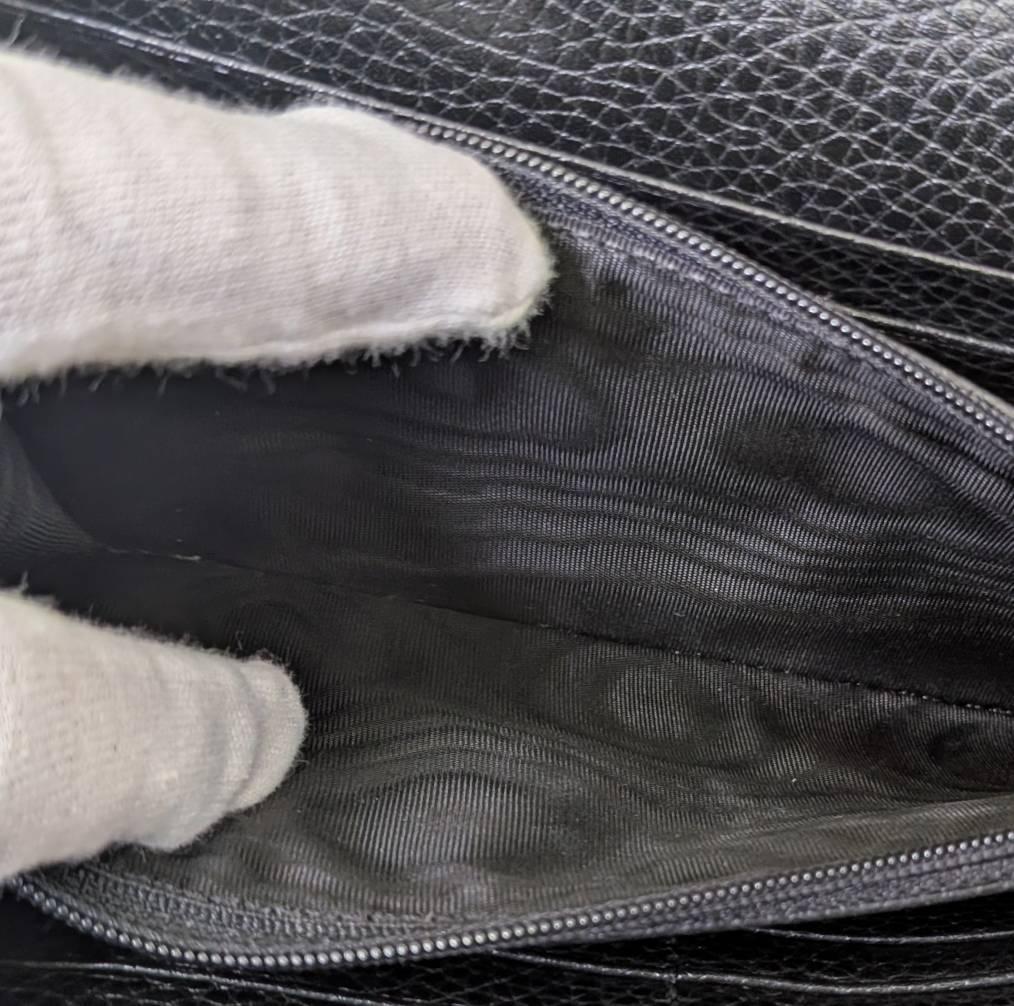 【極美品】GUCCI グッチ ソーホー 長財布 ブラック 箱 袋付