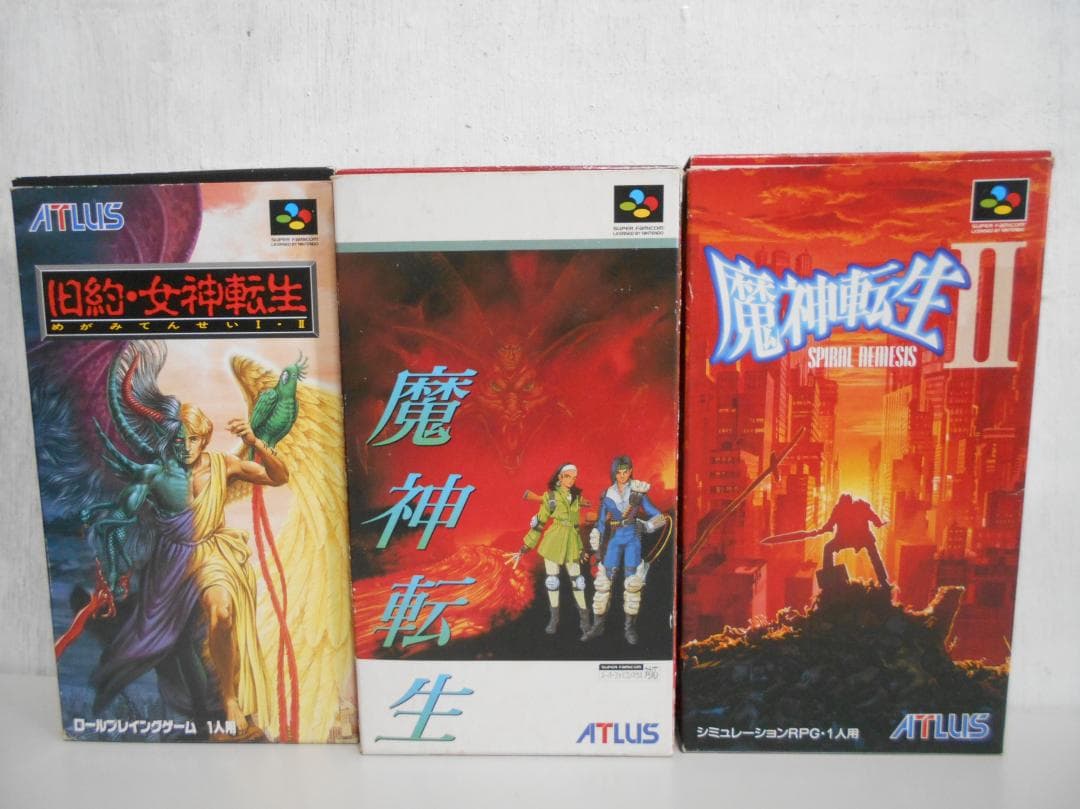 ノ*ス様 アトラス　女神転生シリーズ　８本セット　FC SFC