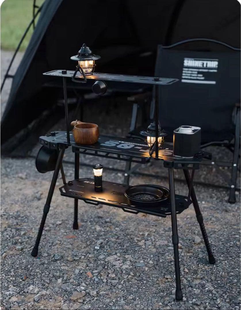 スノーピーク IGT規格 テーブル 3連フレーム フルセット ブラック