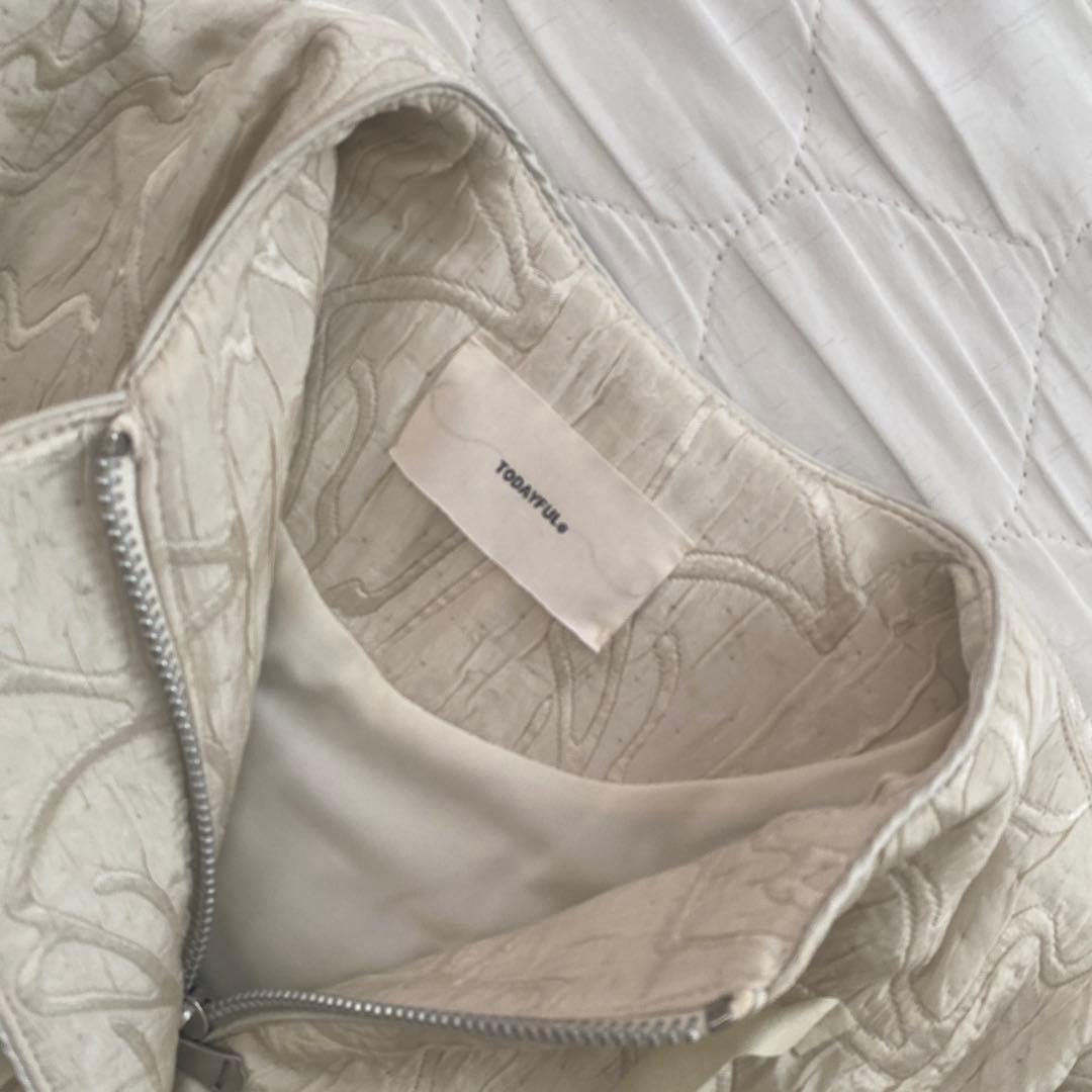 ★nocha ★Jacquard Piping Blouson 36