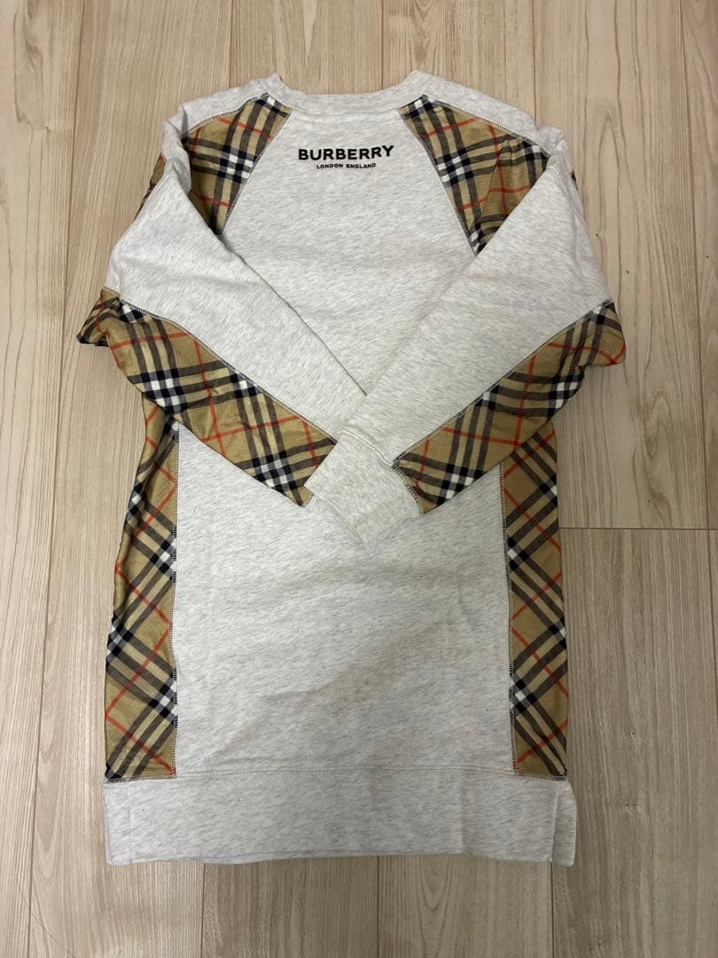 美品BURBERRY⭐︎現行タグ⭐︎スウェットワンピース⭐︎ノバチェック140
